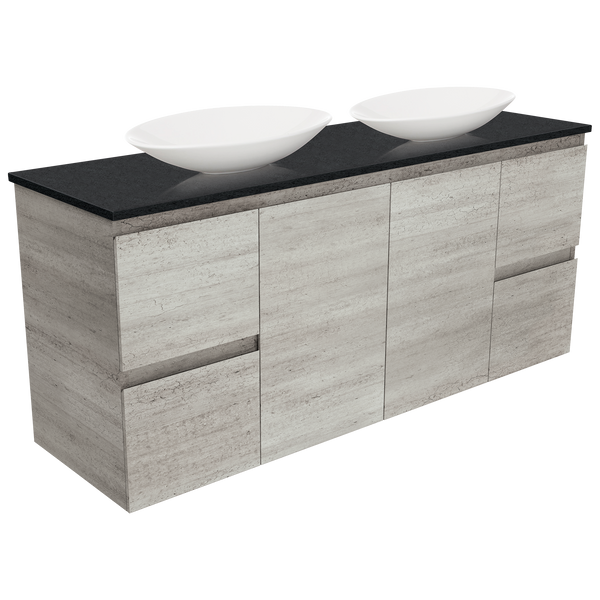 1500 Vanity Stone Top AC Double Basin