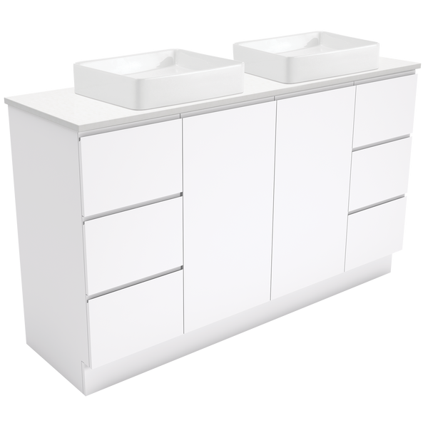 1500 Vanity Stone Top AC Double Basin