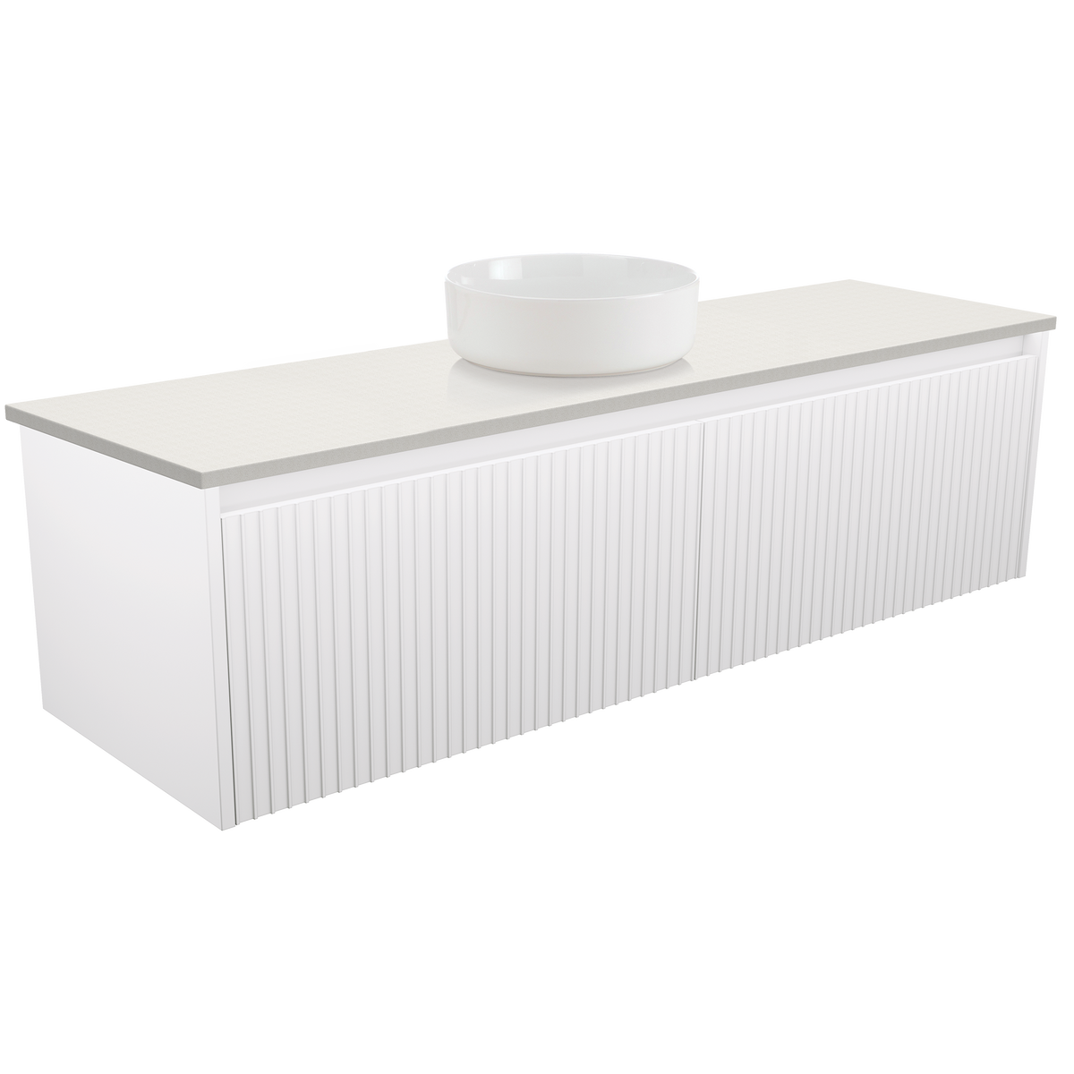 1500 Wall-Hung Vanity Stone Top AC Single Basin