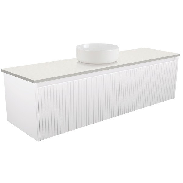 1500 Wall-Hung Vanity Stone Top AC Single Basin