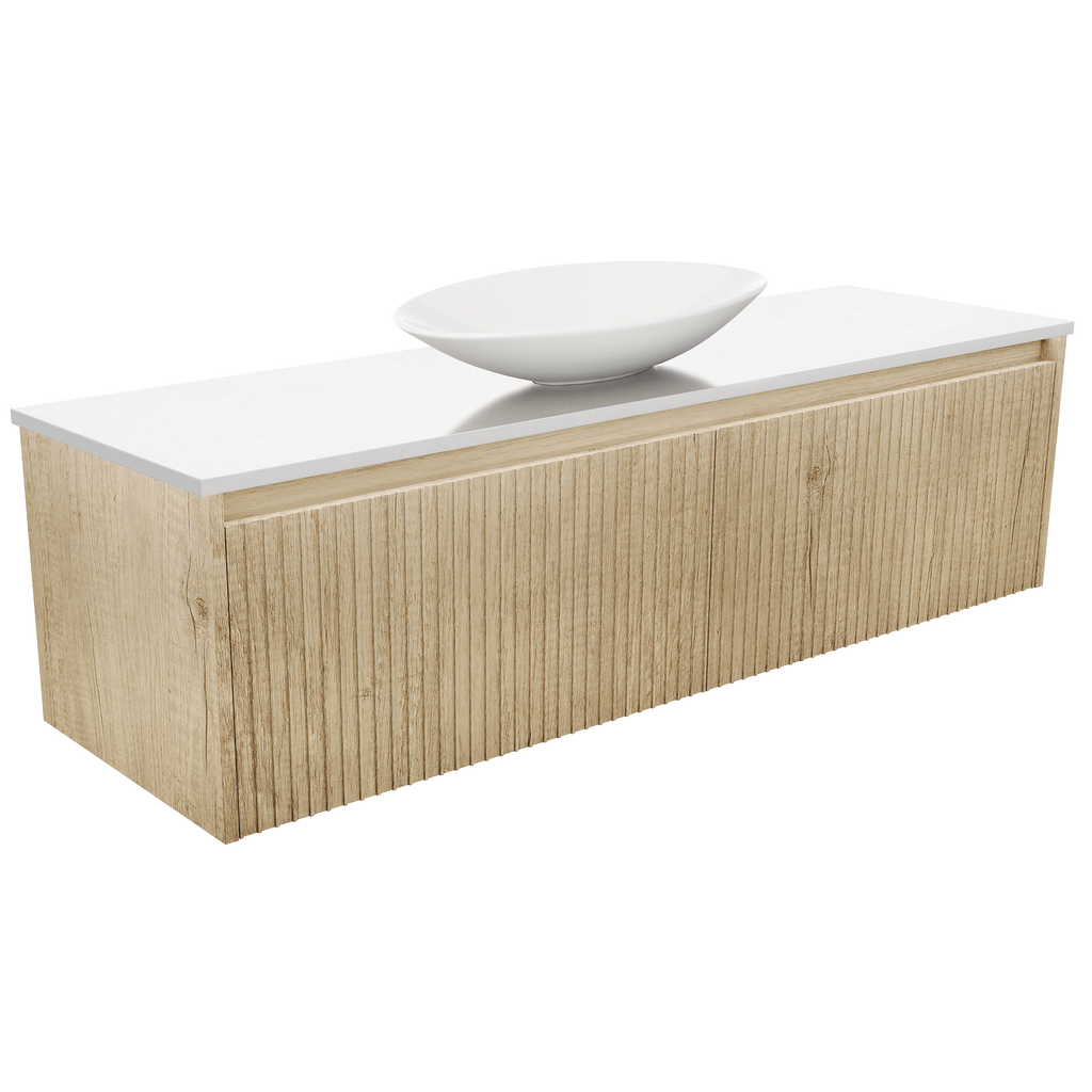1500 Wall-Hung Vanity Stone Top AC Single Basin
