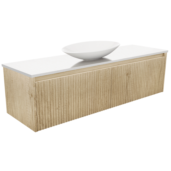 1500 Wall-Hung Vanity Stone Top AC Single Basin