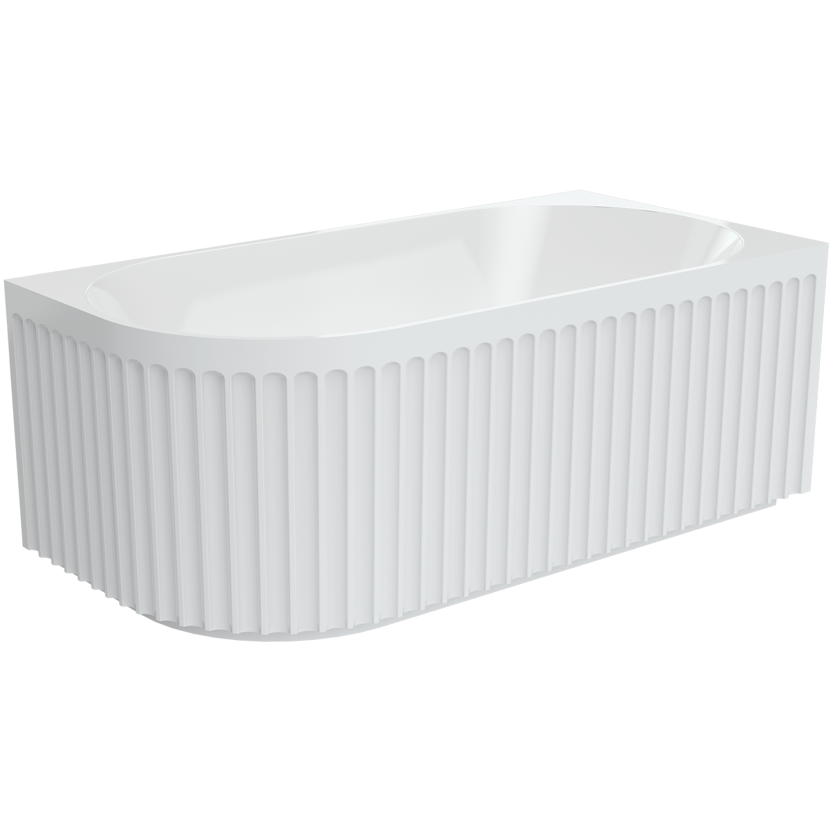 Corner Left Acrylic 1500 Gloss White