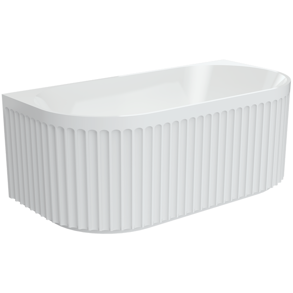 Back To Wall Bath Acrylic 1500 Gloss White