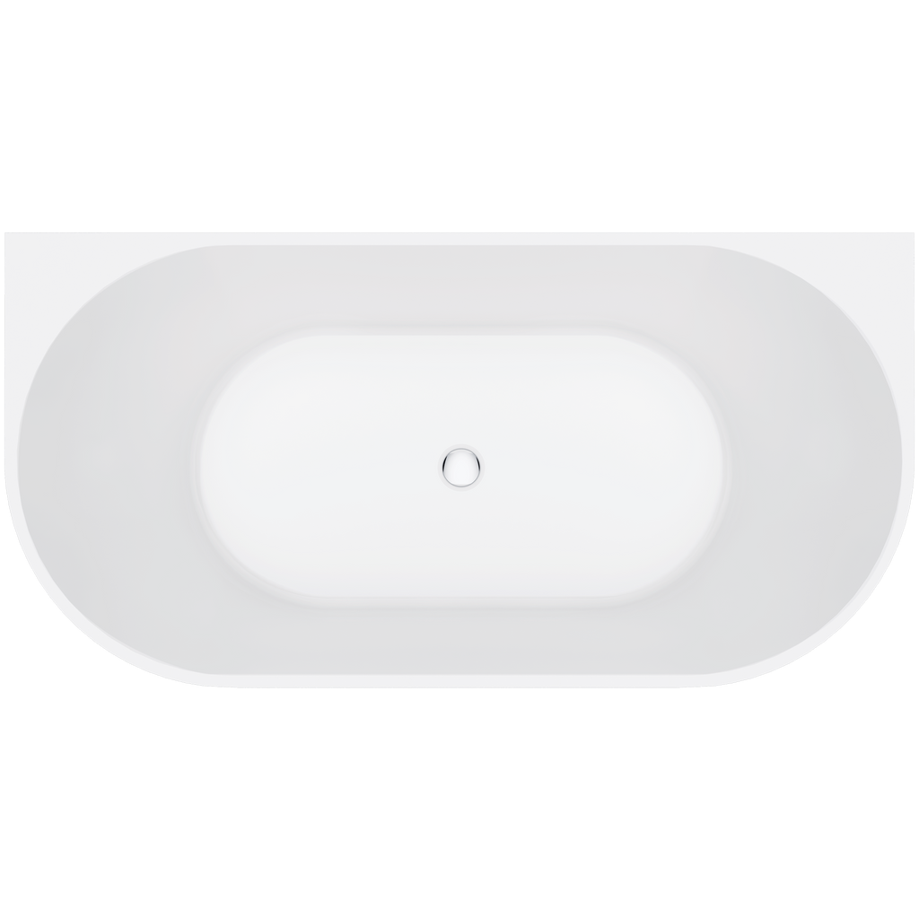 Back To Wall Bath Acrylic 1500 Gloss White