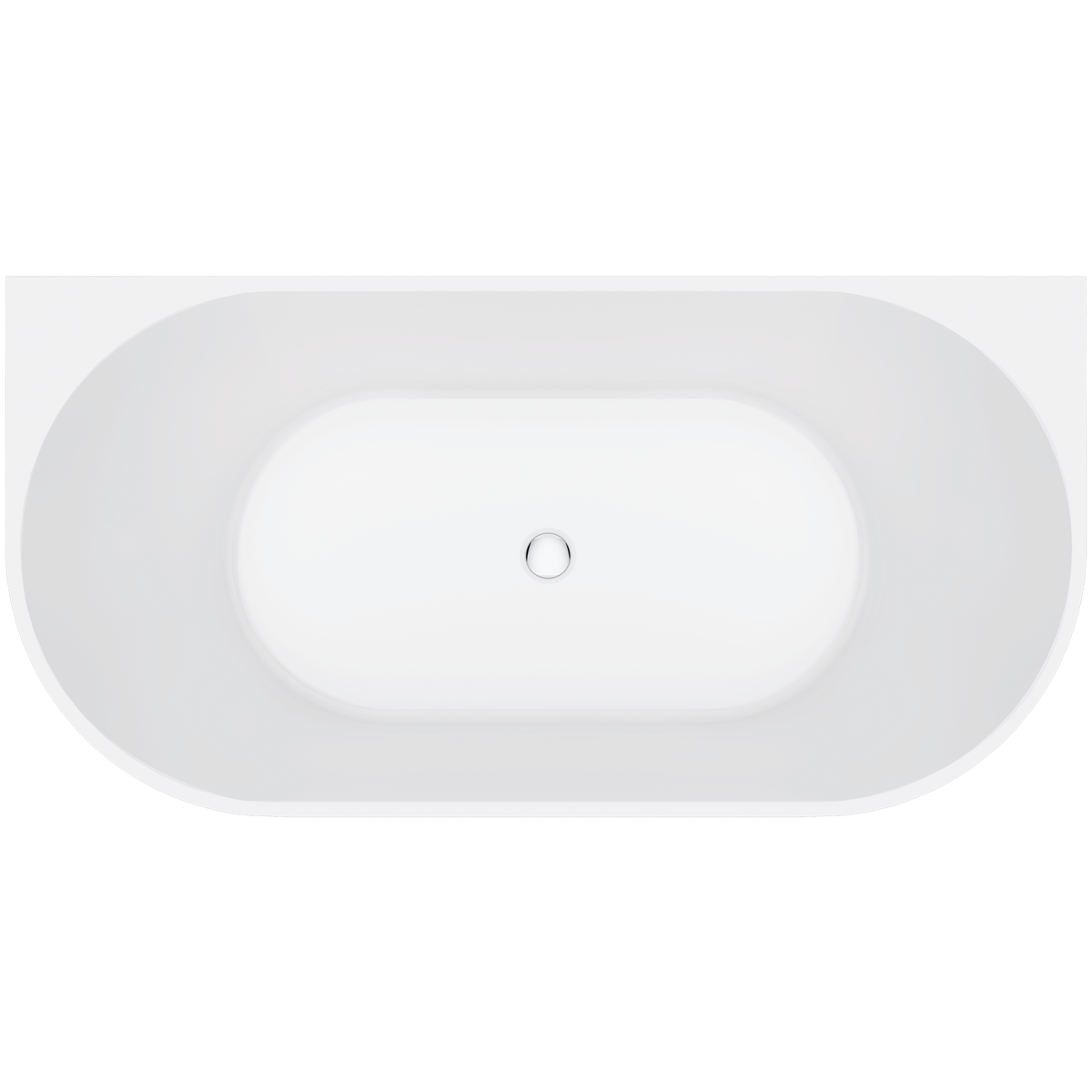 Back To Wall Bath Acrylic 1500 Gloss White