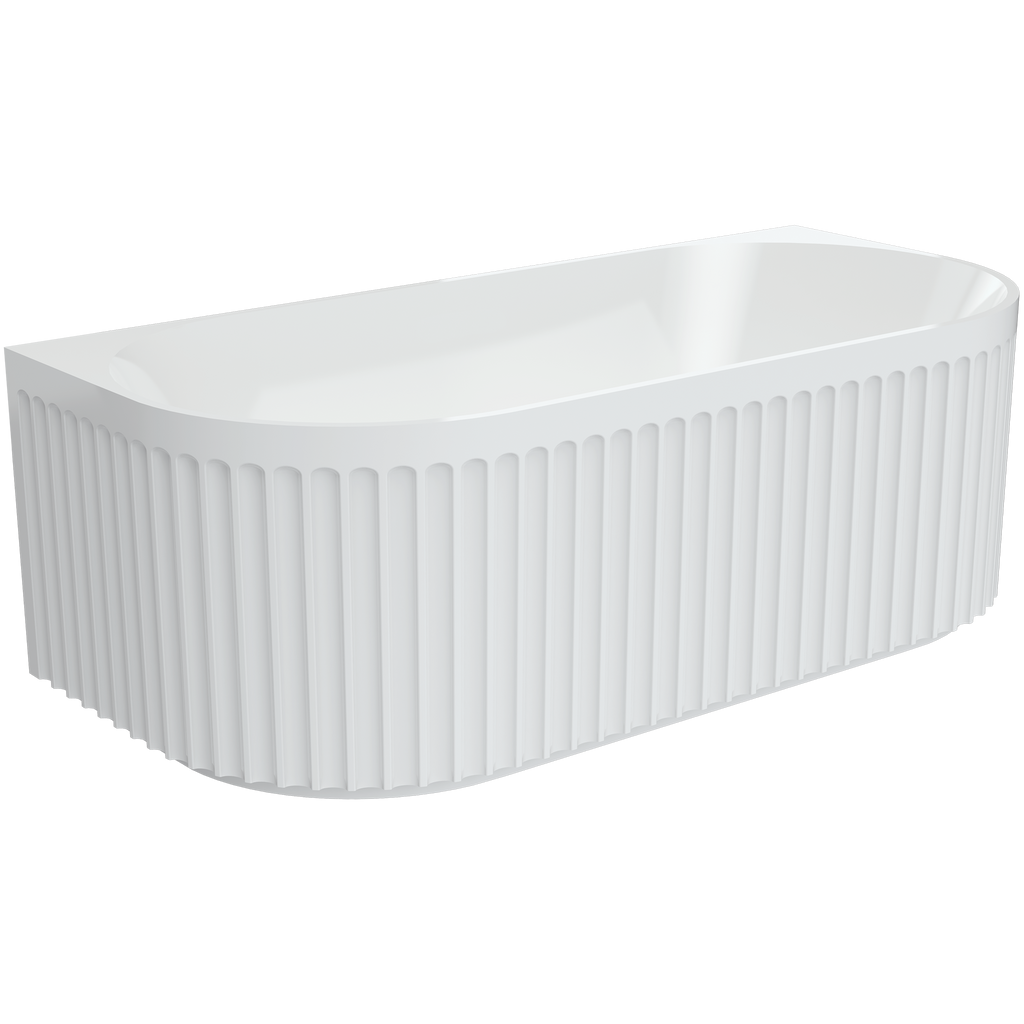 Back To Wall Bath Acrylic 1700 Gloss White