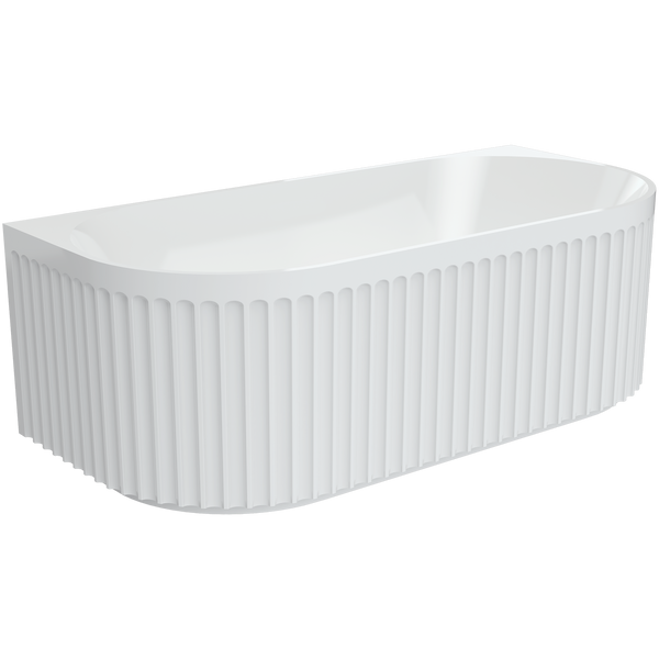 Back To Wall Bath Acrylic 1700 Gloss White