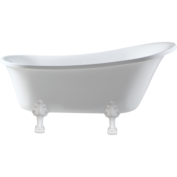 Freestanding Bath Acrylic 1500 White Feet