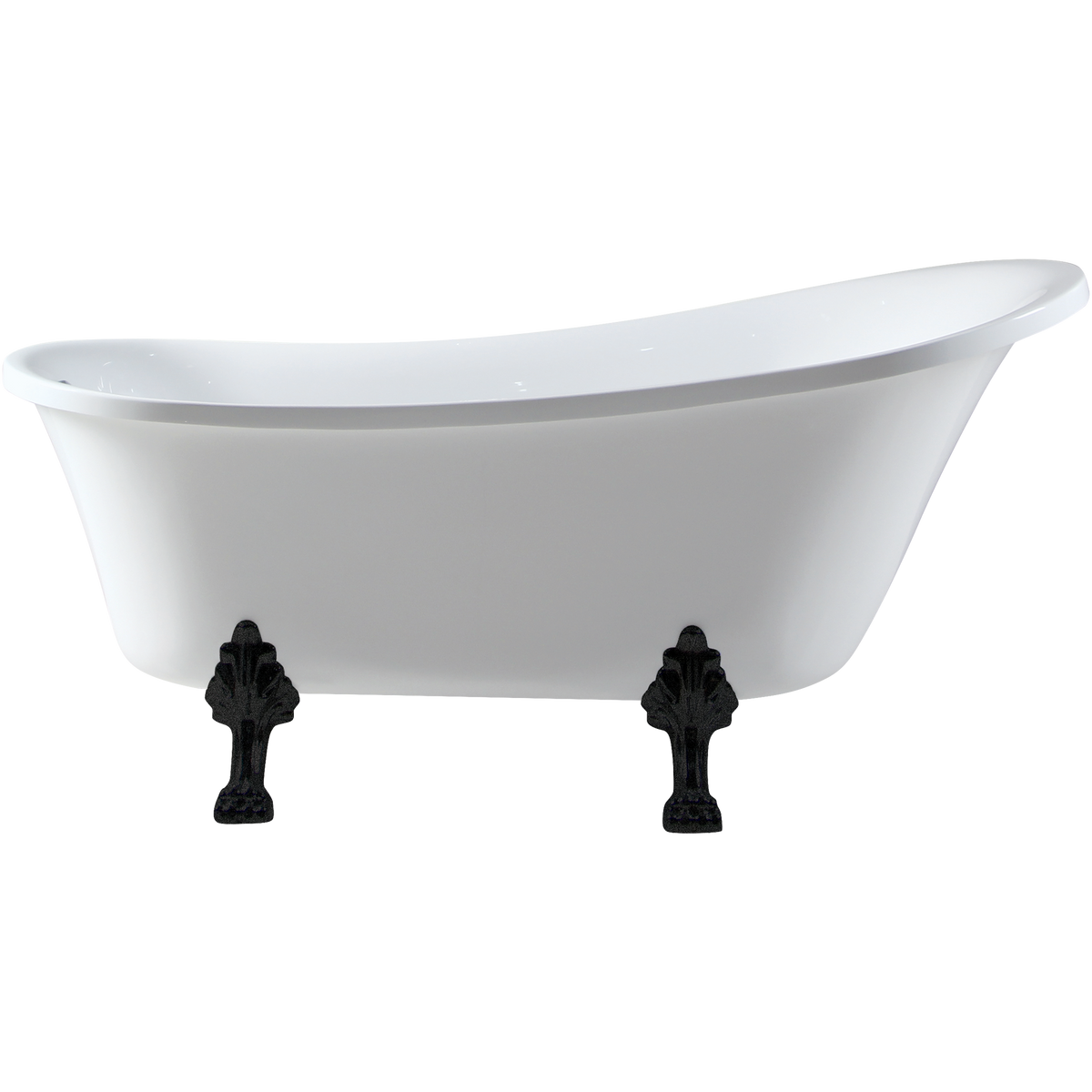 Freestanding Bath Acrylic 1700 Black Feet