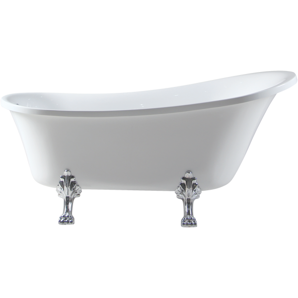 Freestanding Bath Acrylic 1700 Chrome Feet