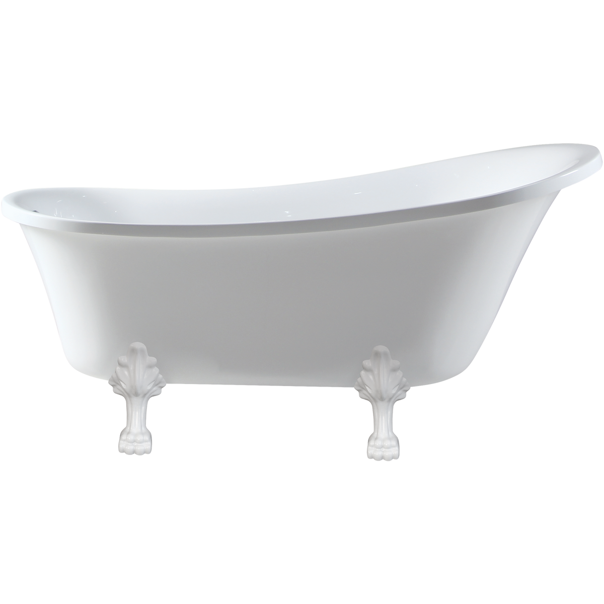 Freestanding Bath Acrylic 1700 White Feet