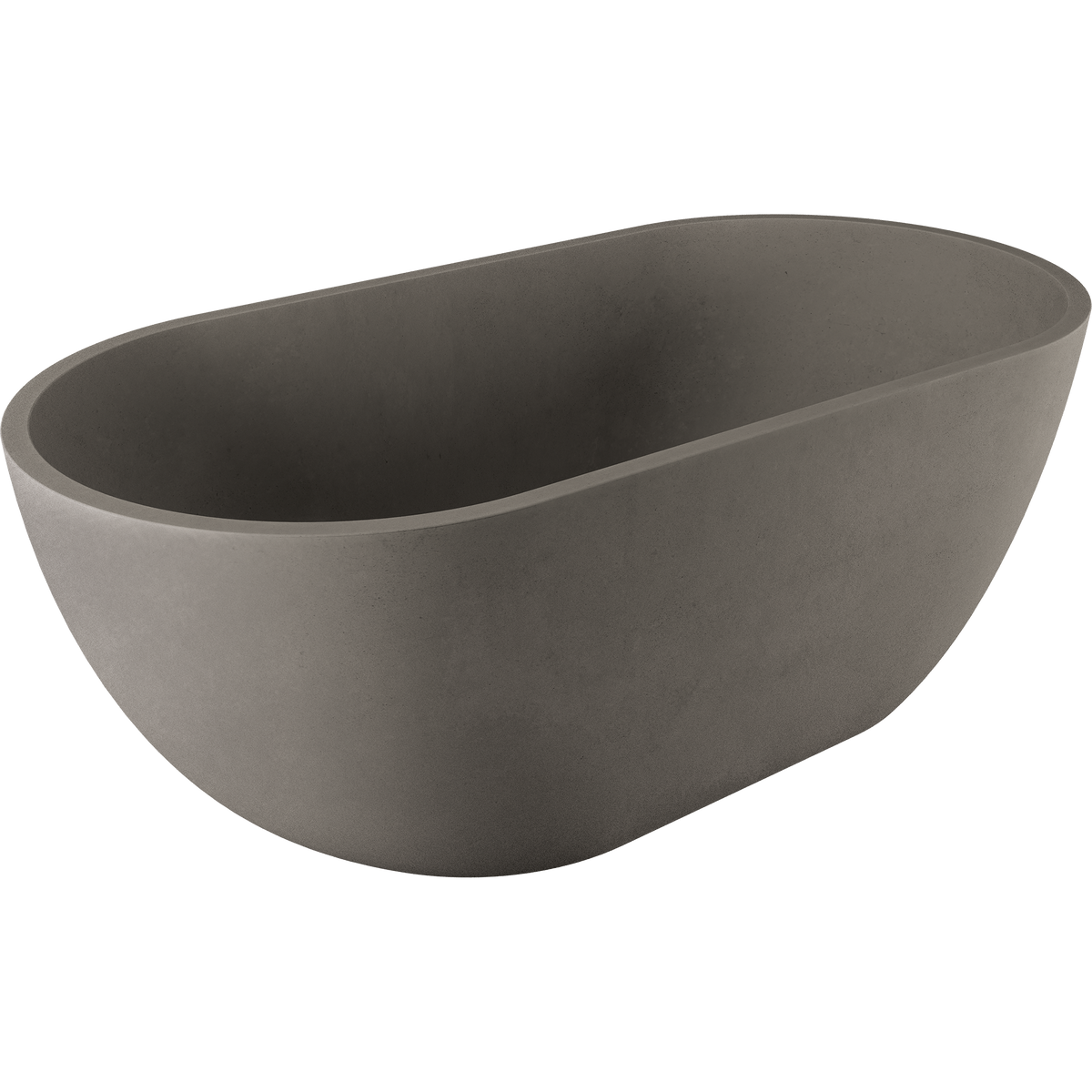 Freestanding Concrete Bath1500 Matte Grey