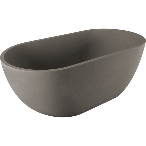 Freestanding Concrete Bath1500 Matte Grey