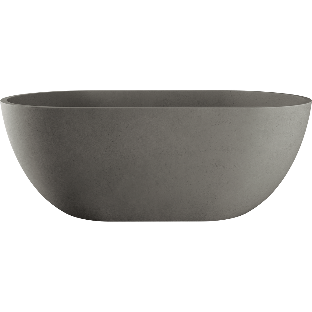 Freestanding Concrete Bath1500 Matte Grey