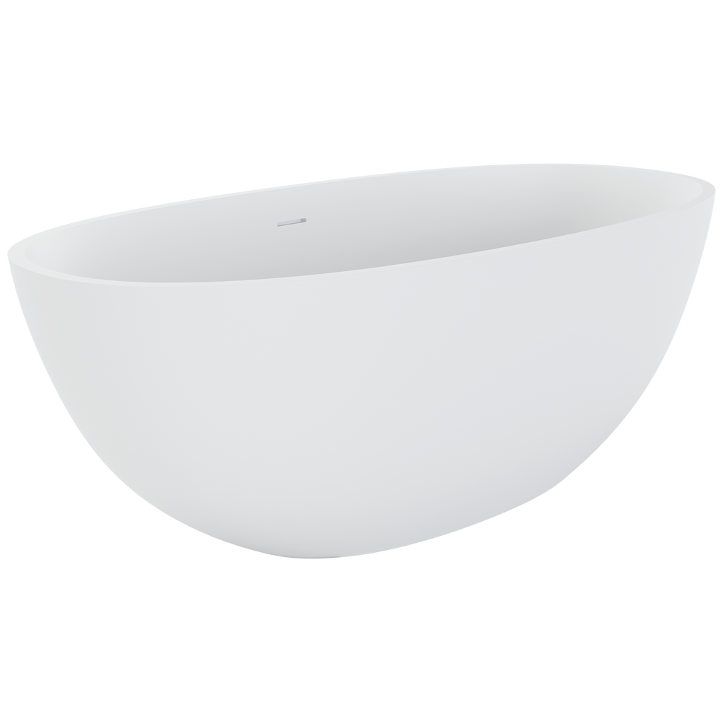 Freestanding Stone Bath 1550 Matte White