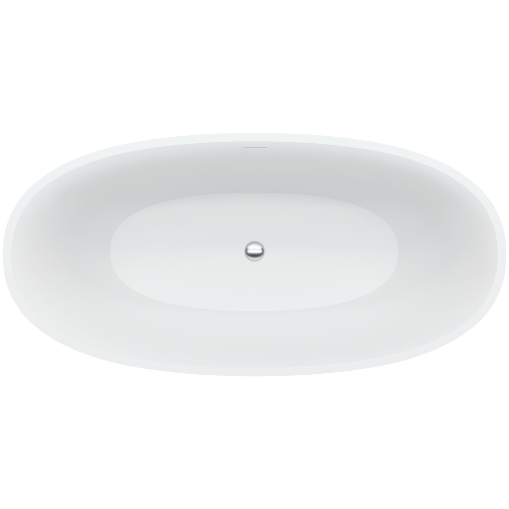 Freestanding Stone Bath 1550 Matte White
