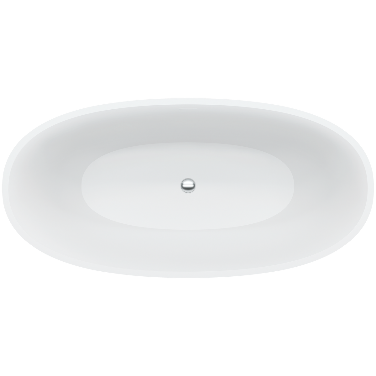 Freestanding Stone Bath 1550 Matte White