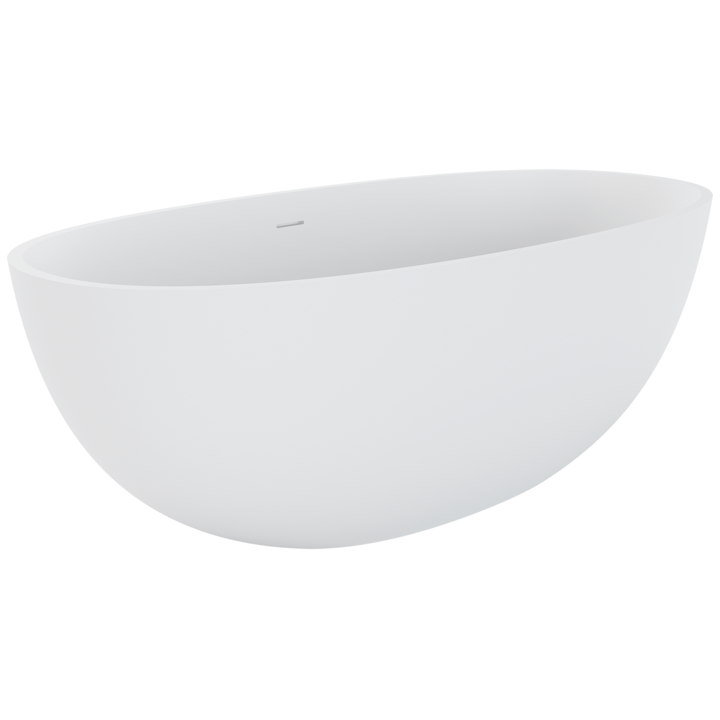 Freestanding Stone Bath 1650 Matte White