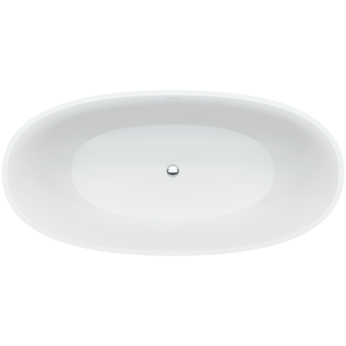 Freestanding Stone Bath 1650 Matte White