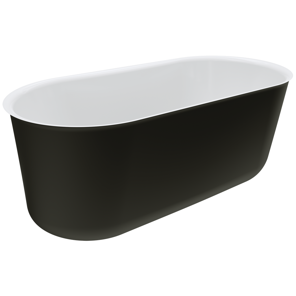 Freestanding Bath Acrylic 1500 Matt Black