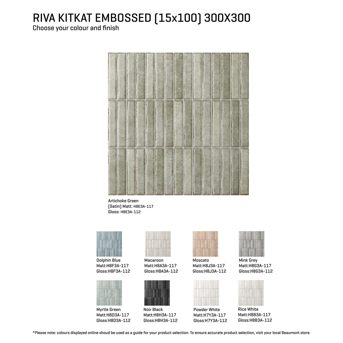Riva-Kitkat Kitkat Embossed Tile