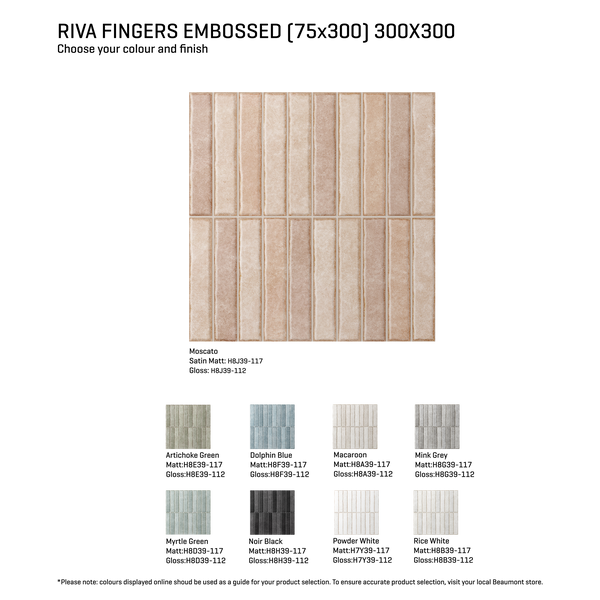 Riva-Finger Finger Embossed Tile