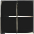 Glass Black Gloss Mosaic