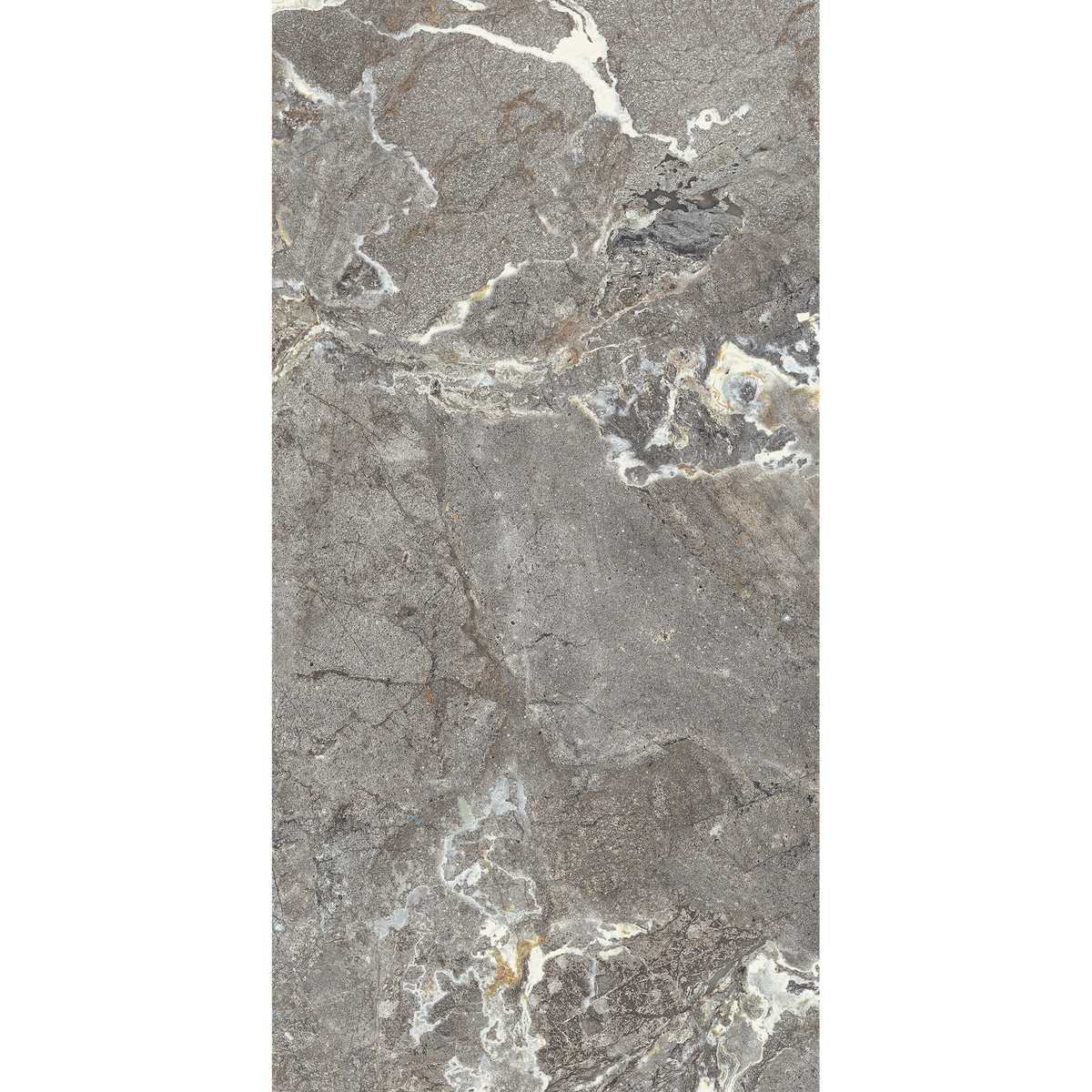 Porphyry Silver Textured Tile Sample
