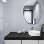 Silver Grey Gloss Tile - lifestyle view