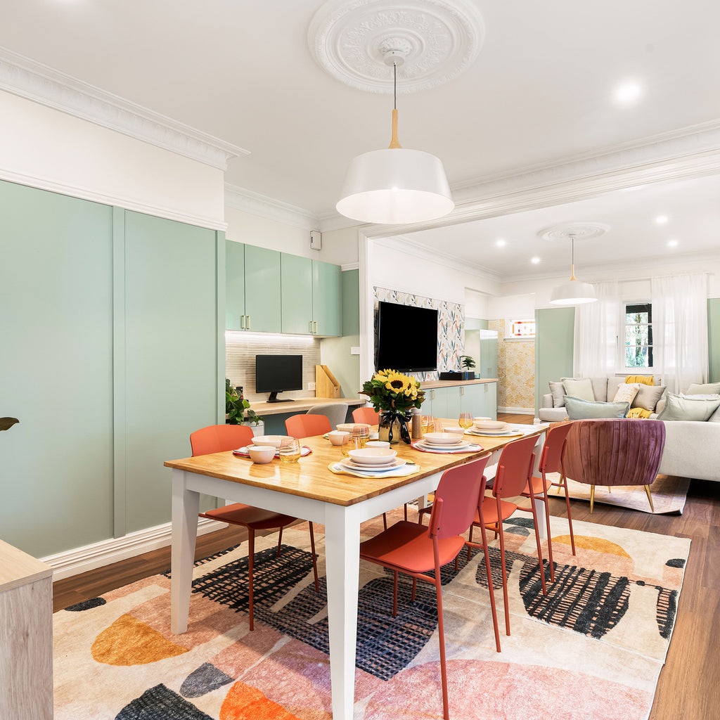 Kitkat Milk Embossed Gloss Tile - lifestyle view