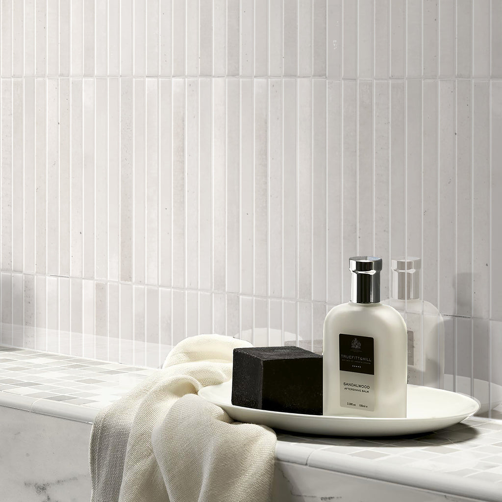 Kitkat Milk Embossed Gloss Tile - lifestyle view