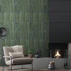 Kitkat Forest Embossed Gloss Tile - lifestyle view