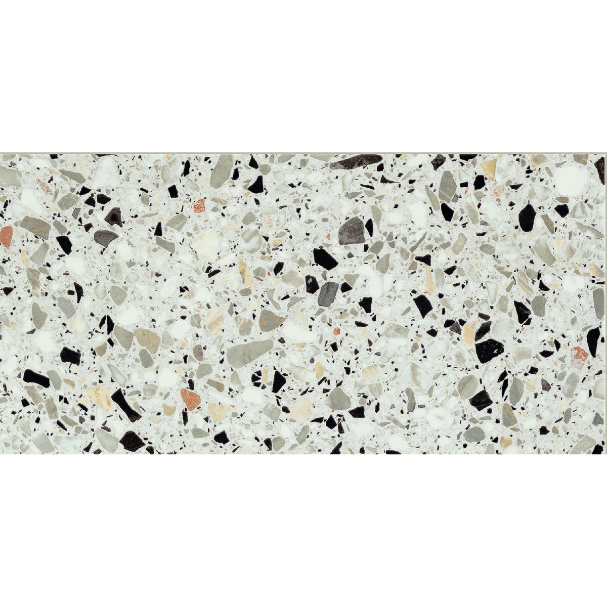 Terrazzo Verde Textured Tile Sample