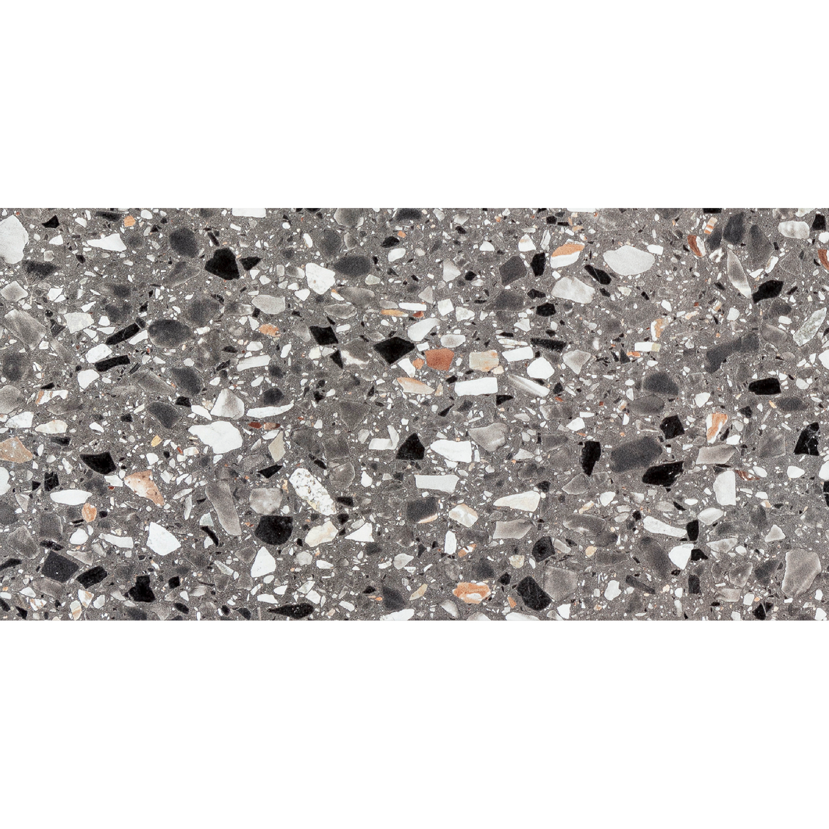 Terrazzo Antracite Textured Tile