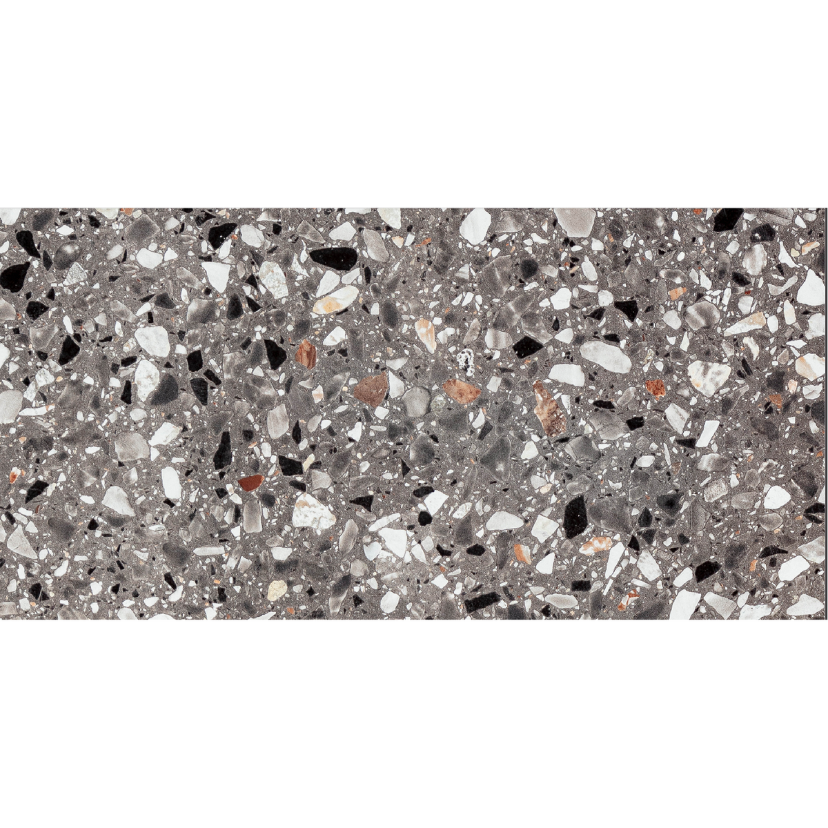 Terrazzo Antracite Textured Tile