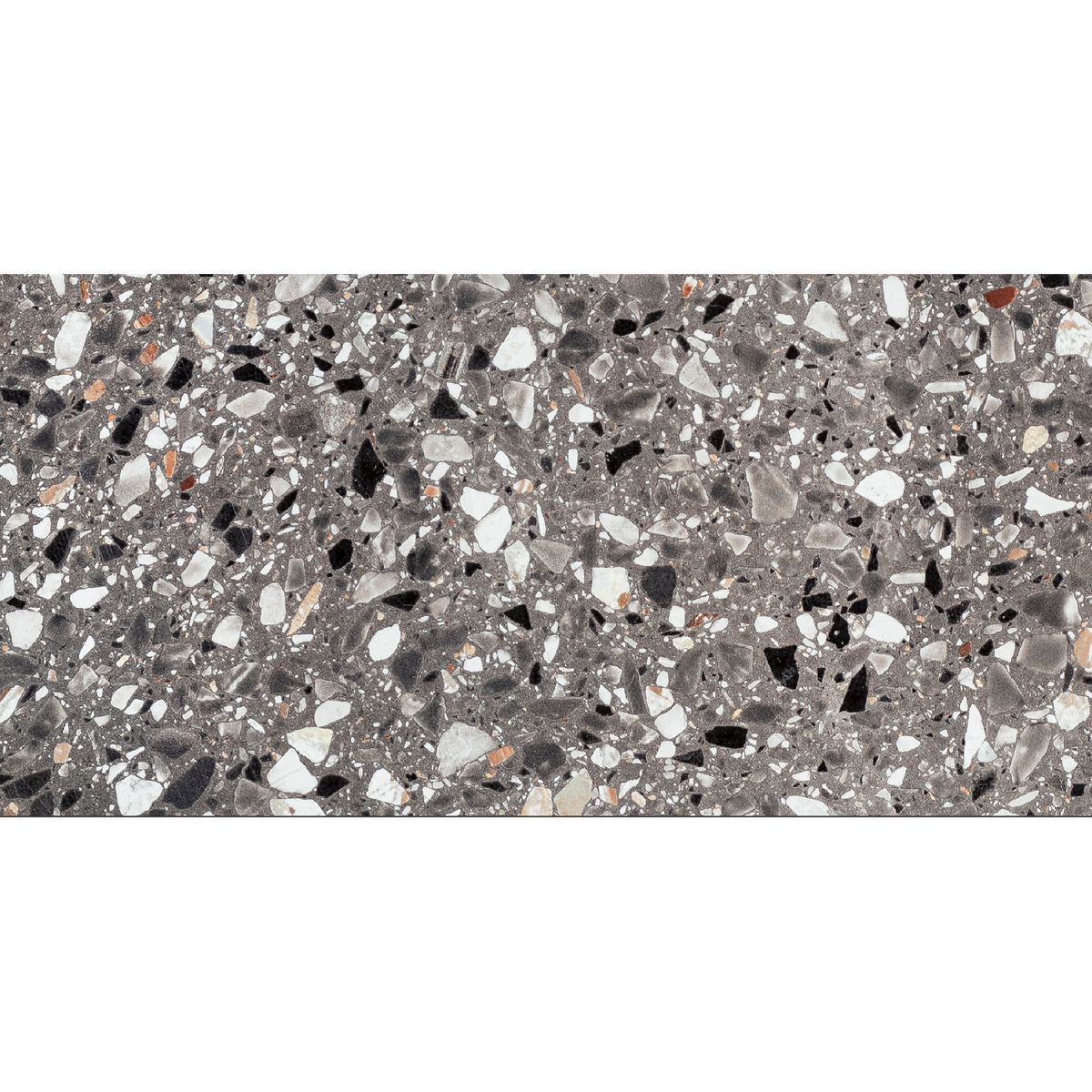 Terrazzo Antracite Textured Tile