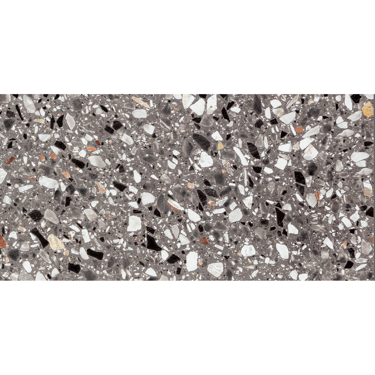 Terrazzo Antracite Textured Tile