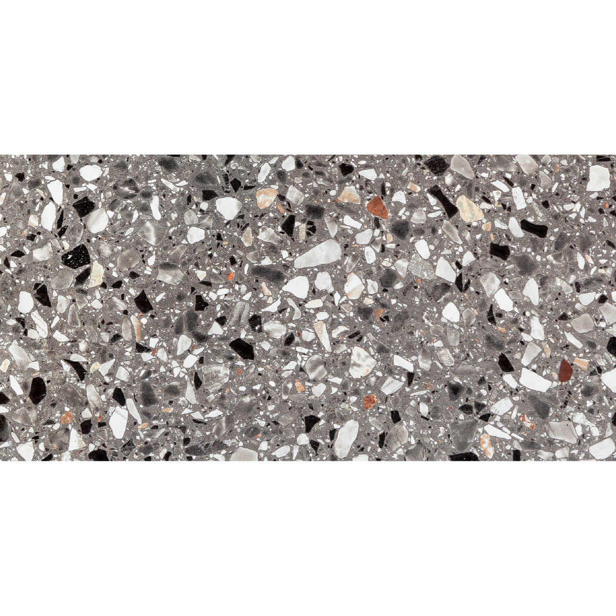 Terrazzo Antracite Textured Tile