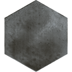 Hexagon Graphite Structured Textured Tile