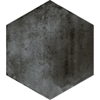 Hexagon Graphite Structured Textured Tile