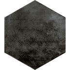 Hexagon Graphite Structured Textured Tile