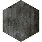 Hexagon Graphite Structured Textured Tile