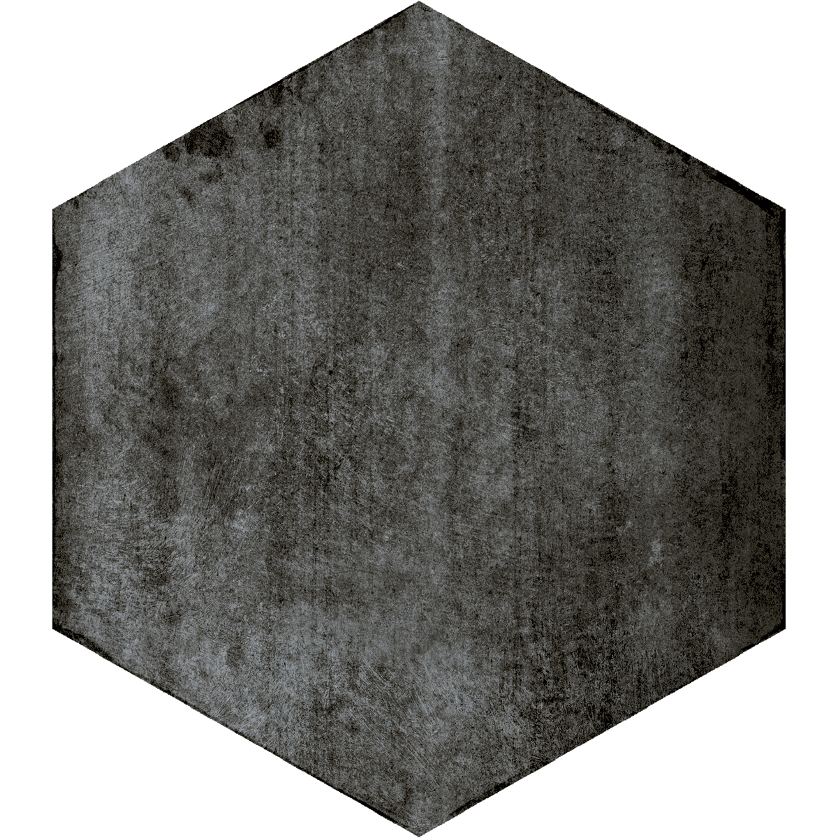 Hexagon Graphite Structured Textured Tile