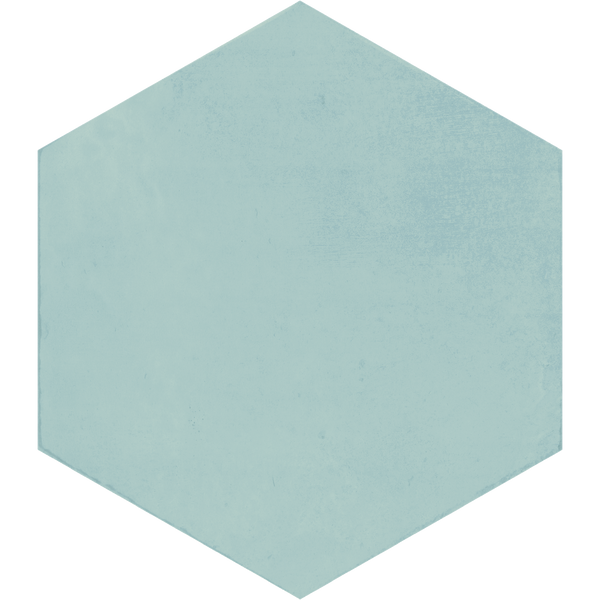 Denia Hexagon Sky Structured Textured Tile