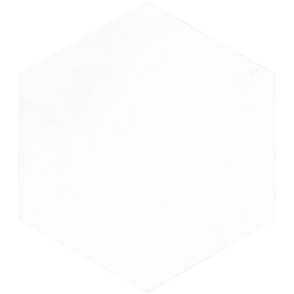 Denia Hexagon White Structured Textured Tile