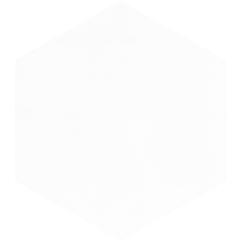 Hexagon White Structured Textured Tile
