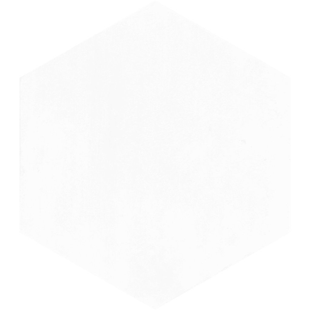 Hexagon White Structured Textured Tile