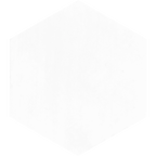 Hexagon White Structured Textured Tile