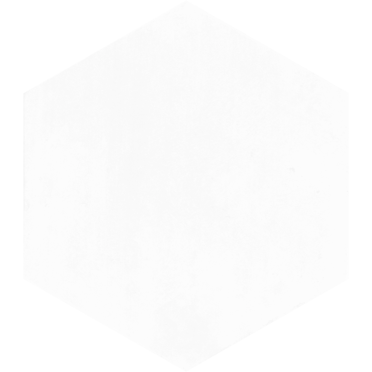 Hexagon White Structured Textured Tile
